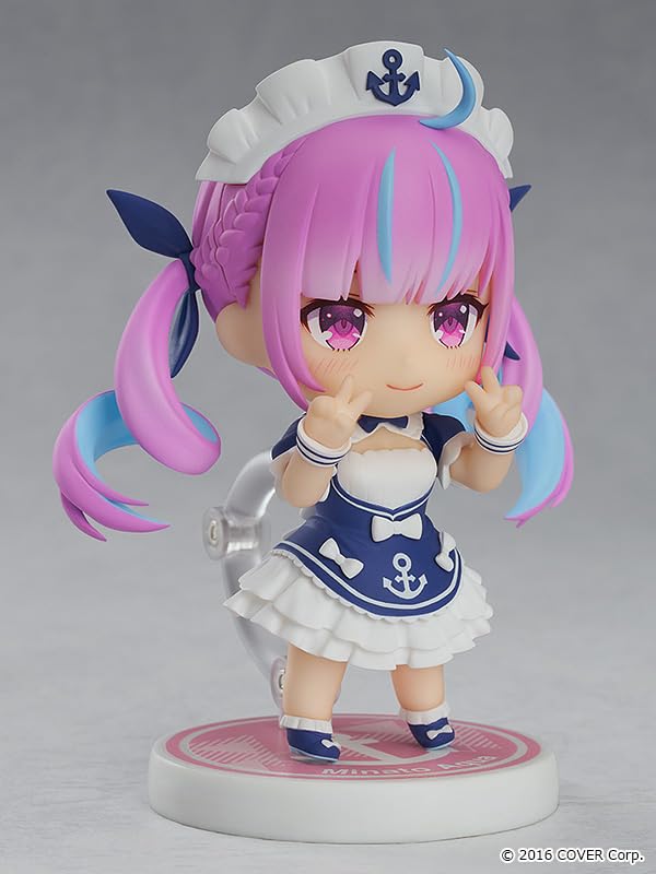 Nendoroid Hololive Production Aqua Minato Пластиковая окрашенная подвижная фигурка Перепродажа Немасштабная