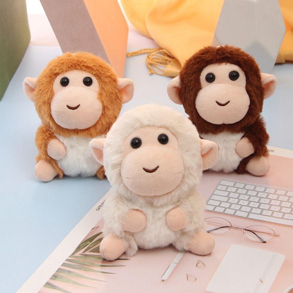 Plush Doll Monkey Plush Toy Soft Fur Monkey Car Pendant Little Monkey Pendant Bag Pendant