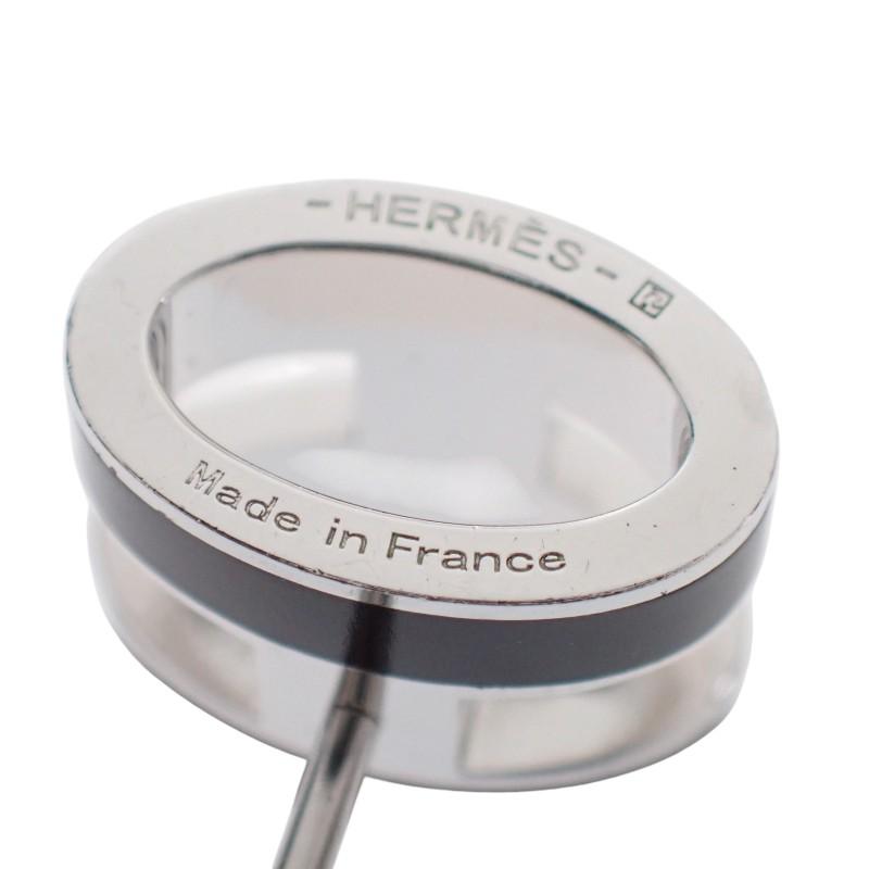 HERMES Серьги черный металл Женские
