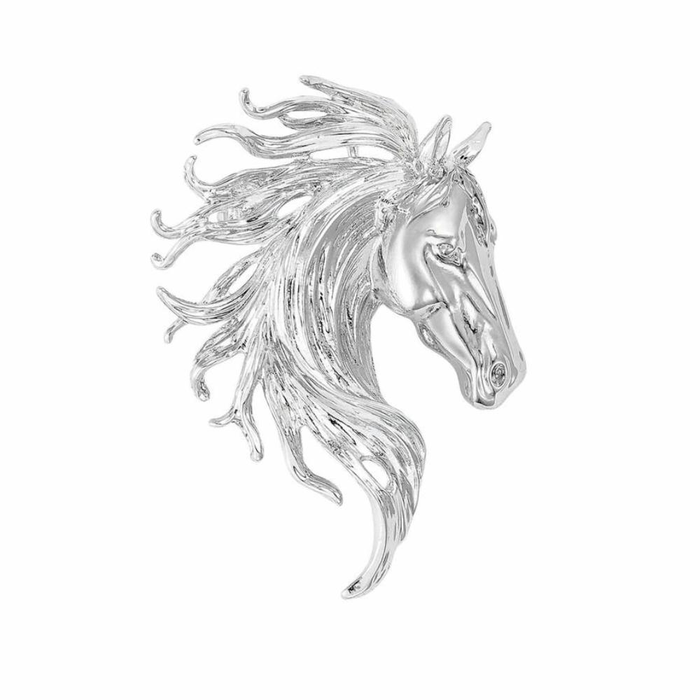 Роскошные броши в виде лошадиной головы, повседневные металлические значки, пины для лацкана, значки зодиакальных животных, для друзей