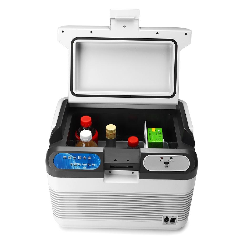 12 В/240 В 60 Вт портативный мини-холодильник для автомобиля, кемпинга, дома, холодильник-кулер 12 л/теплее с 2 способами зарядки с ручкой