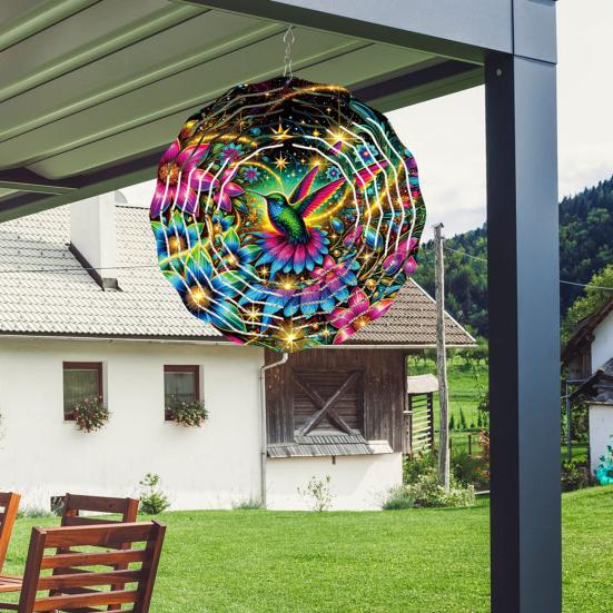 Dragonfly Wind Spinner Bird Kinetic Spinner Hanging Animated Wind Spinner