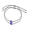 1 Pair Couple Bracelets Creative Shape Wear Resistant Wax Line Handmade Couple Braided Evil Eyes Bracelets for Party