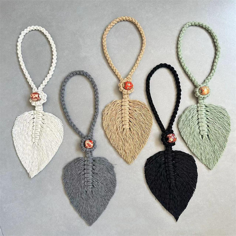 Подхват для штор плетеный держатель с завязками богемный домашний декор ручной работы подхваты для штор макраме кисточка в форме листа