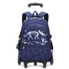 Backpack With Wheels School Bag Roller Student Backpack 6 Wheels (32*18*45CM)ZRY8005