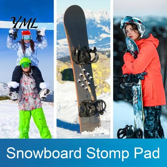 Snowboard Gear 5/10Pcs Stomp Pad, Anti-Slip Pyramid Studs for Snowboarding Skiing, Star Shape Foot Grip, Accessory Grip