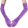 55cm Long Section Satin High Elasticity Solid Halloween Sexy Pole Dance Evening Dress Etiquette Accessories Drive Cosplay Gloves