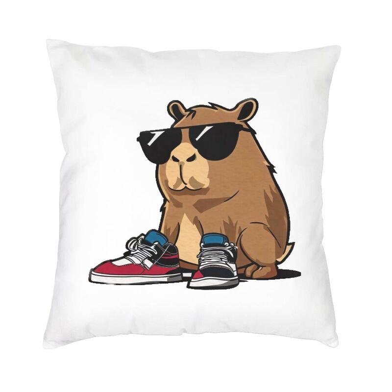 Fashion Capybara Square Throw Pillow Case Decoration 3D Double Side Printing Cushion Cover for Sofa