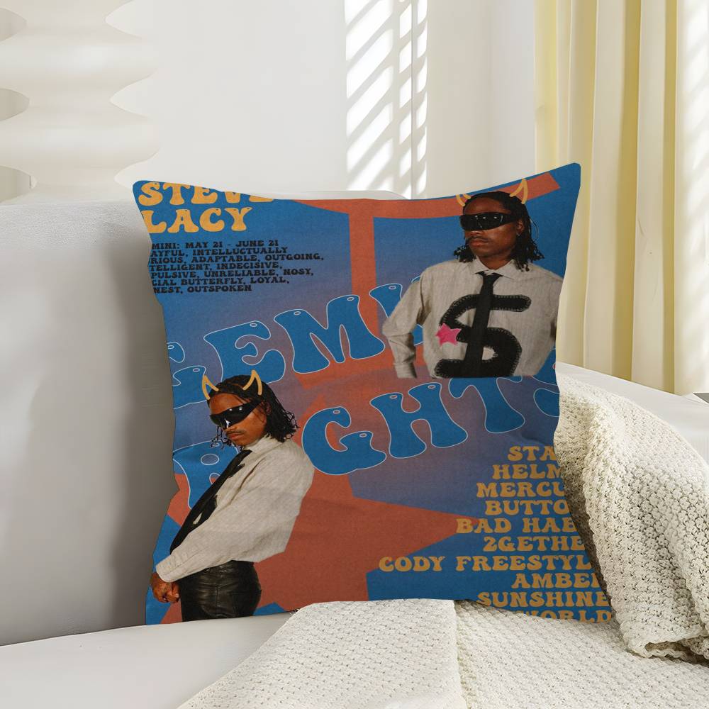 Singer Steve Lacy Cushion Cover Inches Farmhouse Decor Home Throw Pillow Covers For Couch Decorations