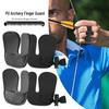 Double-Layer Thickened Three-Finger Archery Guard for Recurve Bow Shooting