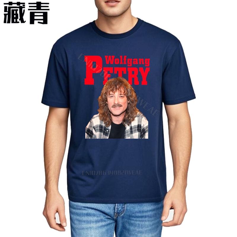 Rock tshirt Vintage Casual Tee Wolfgang Petry Portrait On Black Short sleeve Everyday Tees Hiphop Cotton Tshirt Short sleeve