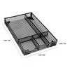 Desk Drawer Organizer Tray with 5 Dividers Anti Slip Pads Stationery Pen Pencil Drawer Organizer for Office Supplies