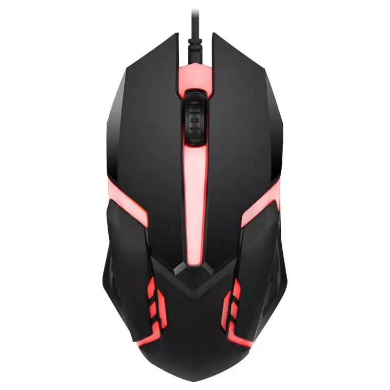 Игровая мышь для киберспорта, проводная, с подсветкой, USB-интерфейс для компьютера, для офиса, черно-белая, несколько типов на выбор