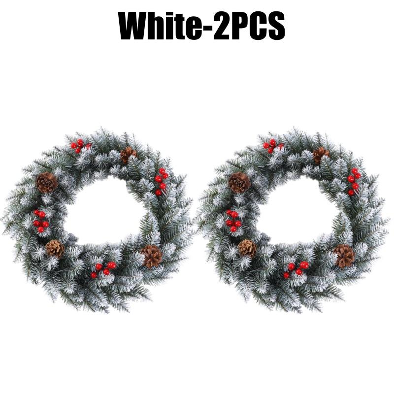 Рождественский венок из лозы Праздничные украшения для дома, двери, стены, центральный элемент для стола, Праздничная рождественская вечеринка, Сезонные украшения