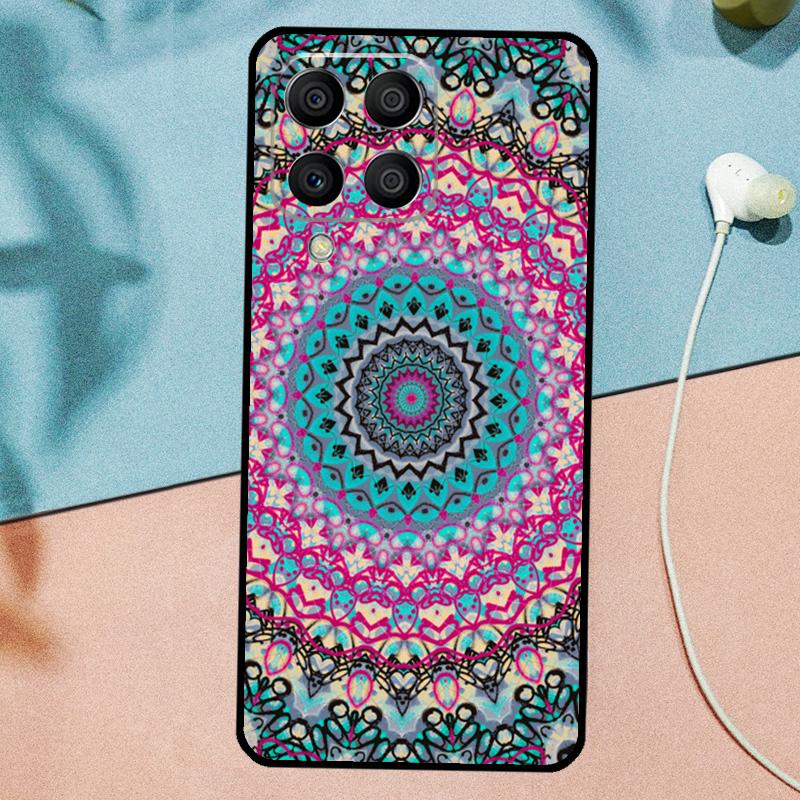 Цветочный дизайн Мандала Для Samsung Galaxy M14 M34 M54 M20 M06 M16 M12 M13 M15 M35 M55 M33 M53 M21 M31 M32 M52 Чехол