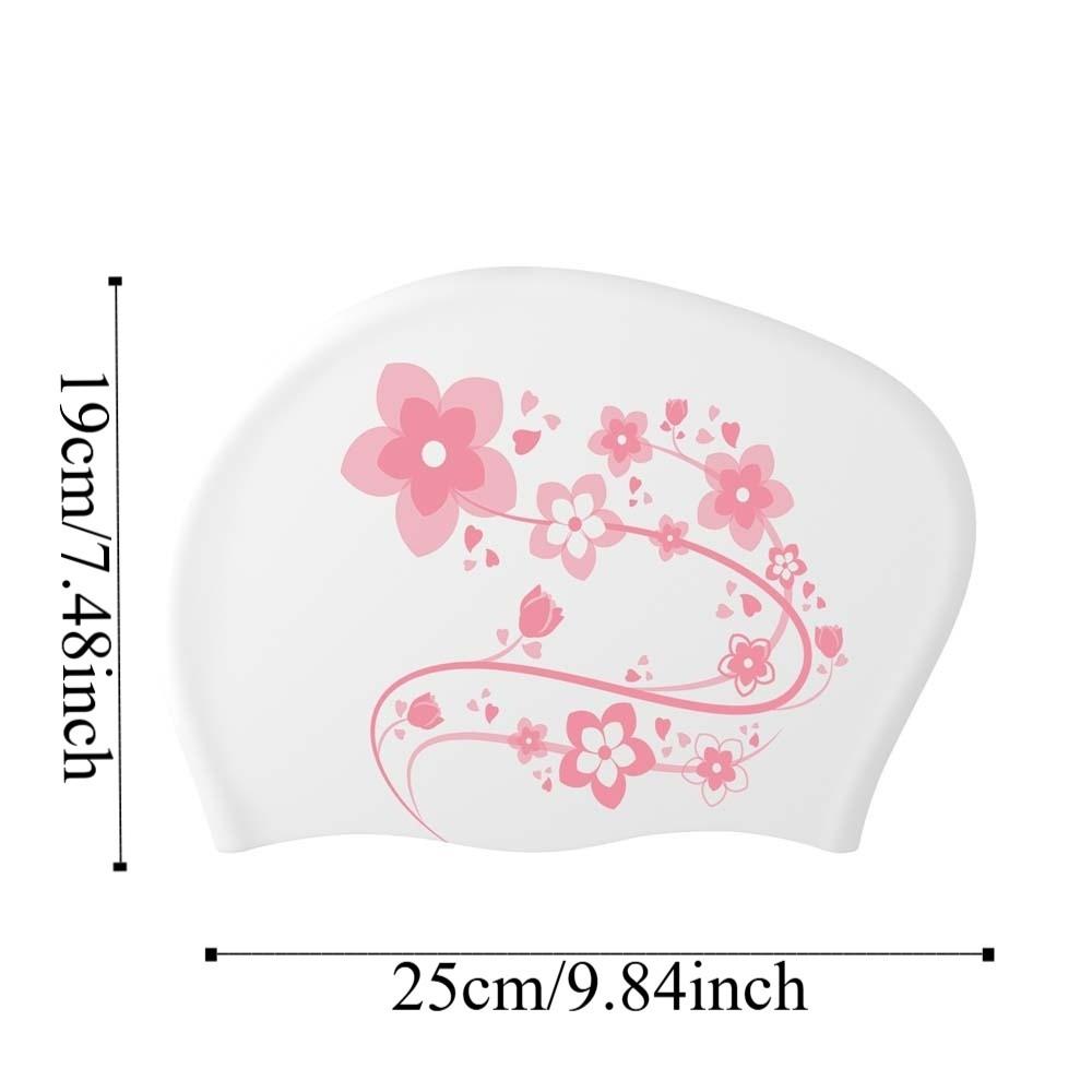 Soft Flower Swim Headgear Elastic Snorkeling Cap Surfing Hat Floral Diving Hat  Surfing