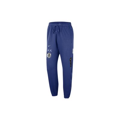 X Kaws NBA Standard Issue City Edition Brooklyn Nets Алфавитный логотип Jogger на шнурке Вязаные брюки Мужские брюки Electrolime-Blue FB4478-495