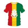 Guinea National Flag Pattern T-shirt Men's Hot Sale New Summer Women's Short-sleeved T-shirt Tops Shirt Children's 3D