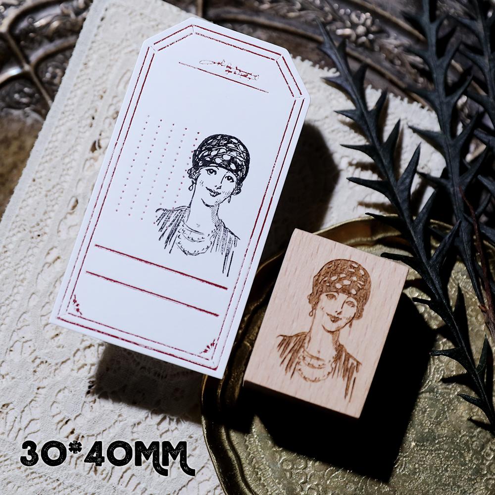 Journal Scrapbooking Wooden Stamps Diy Versatile Light Retro European and American Style [MagicIllusion]