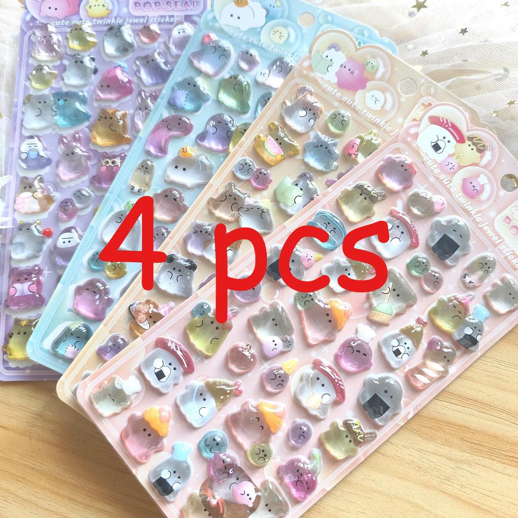 Cartoon Youyou Family 3D Solid Crystal Three-Dimensional Toy Stickers, Children's Handmade Educational Reward Gifts