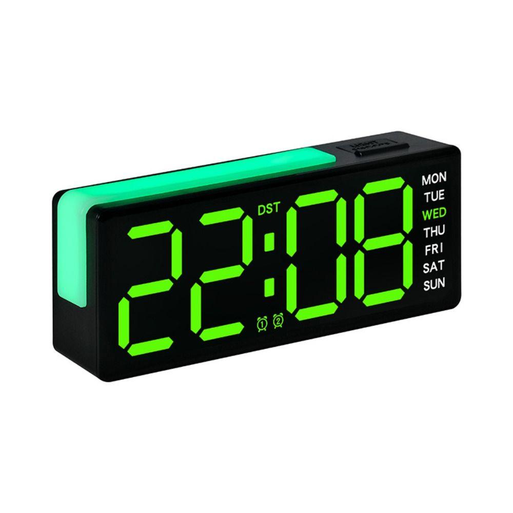 with Calendar Bedside Alarm Clock Temperature Electronic Digital Clocks LED Night Light Clock Home