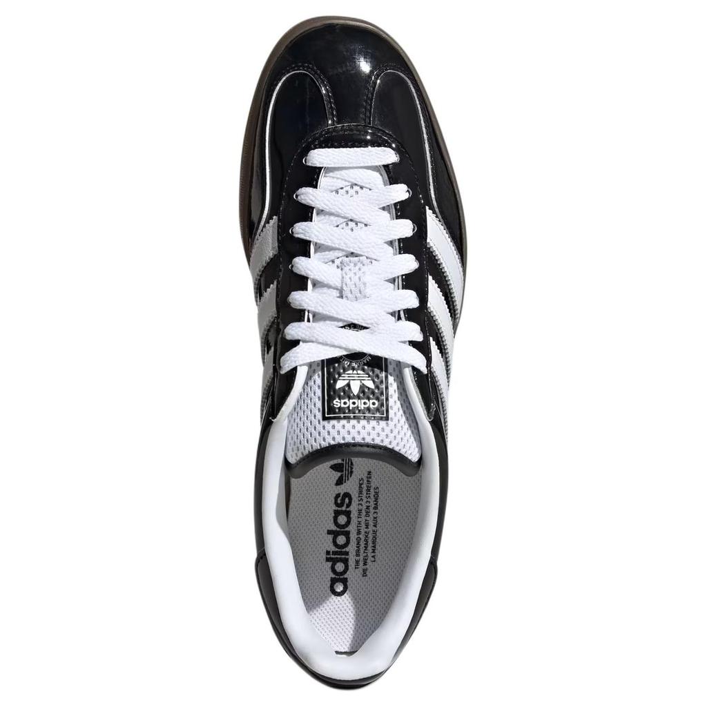 adidas Gazelle Indoor Черный Лакированный Кожаный JQ8124