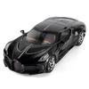 1:24 La Voiture Noire Alloy Sports Car Model Diecast Metal Toy Vehicles Car Model Simulation Sound and Light Toy Gift