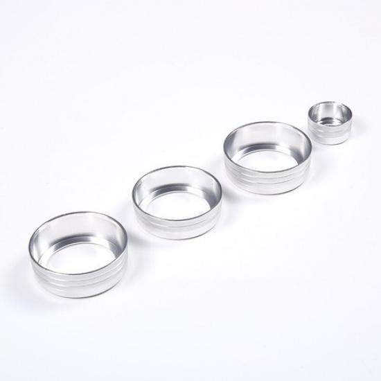 Silver Interior Air Condition Volume Knob Ring Cap For Jaguar F-TYPE 2013-