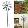 Outdoor Decor Yard Windmill Wind Pinwheel Retro Metal Wind Iron Art Rotatory Windmill Garden Stake Decoration Modern