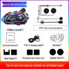 Водонепроницаемая Bluetooth-гарнитура для шлема Y20 с RGB-подсветкой и мощным басом