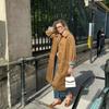 Женский европейский и американский стиль Лацкан Однобортный Тренч - Модная Куртка Вдохновленная Рабочей Одеждой