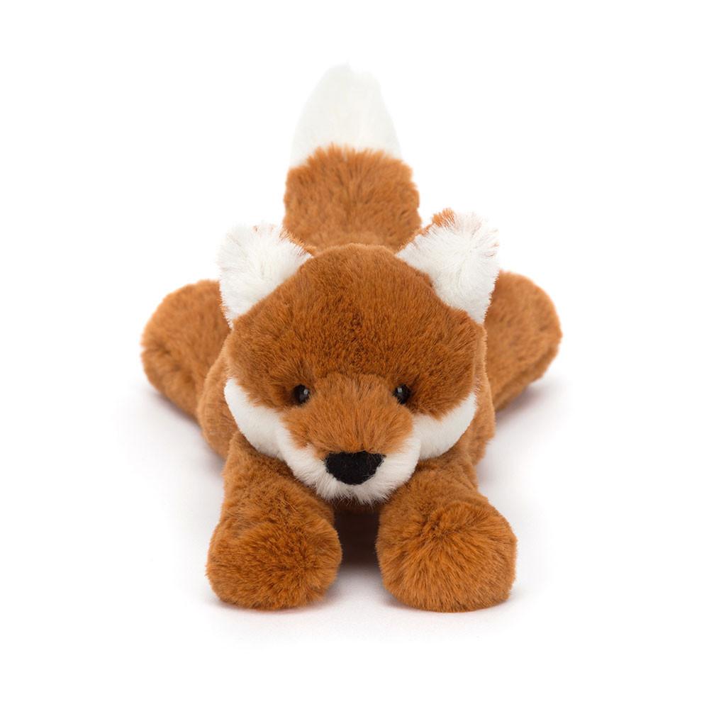Jellycat Серия «Лесные животные» Самодовольный лис Крошечная милая кукла Плюшевая кукла Сидящая 5 см высотой