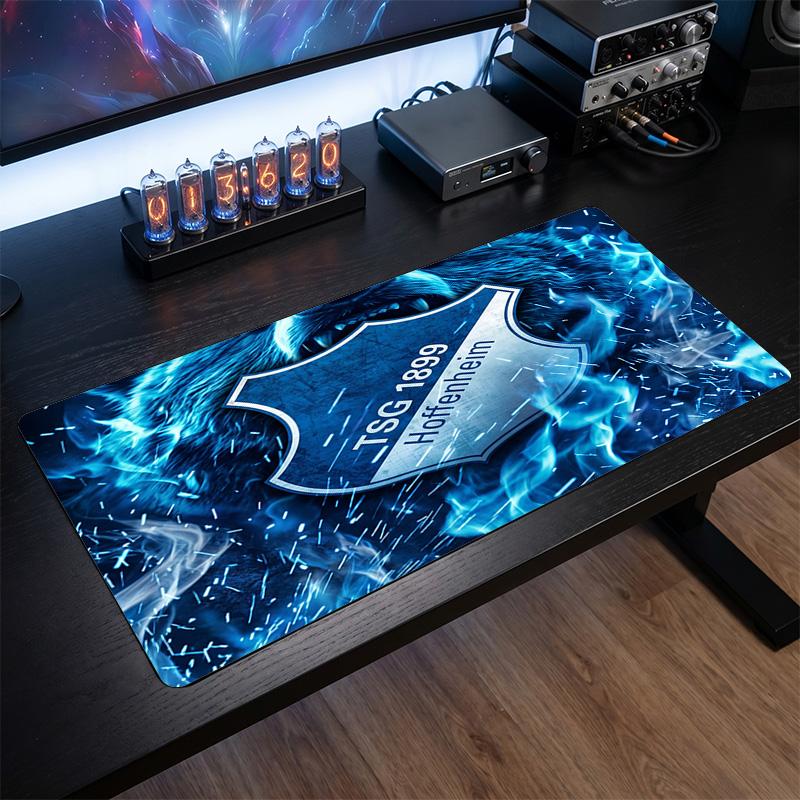 TSG Hoffenheim FC Theme Pattern Mouse Pad, Soccer Logo Design XXL Gaming Desk Mat Non-Slip Computer Mouse Pad