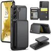 For Samsung Galaxy S22 5G Case Leather Mobile Cover with Detachable Magnetic Card Bag
