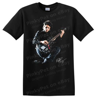 Matthew Bellamy Music Portrait Guitar Rock Performance T Shirt Muse Tee