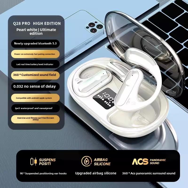 New Sports Bluetooth Headset Open OWS Bone Conduction Concept Air Conduction Does Not Reach The Ears