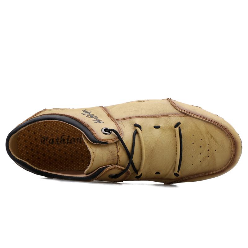 Men's New Leather Outdoor Sports Shoes Casual Shoes Business Leather Board Shoes