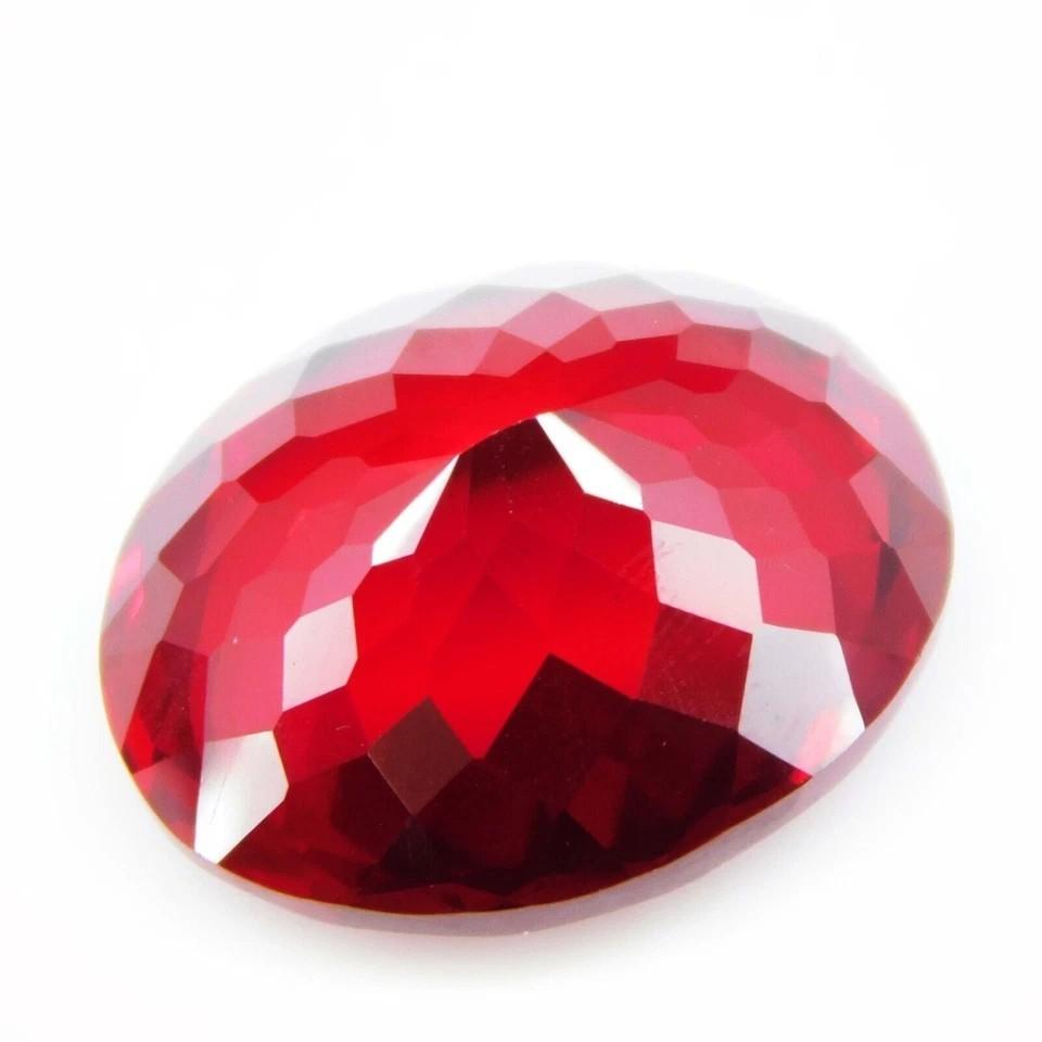 34.60 Ct Natural Blood Red Ruby Oval Gem Stunning Quality Mozambique b5s37