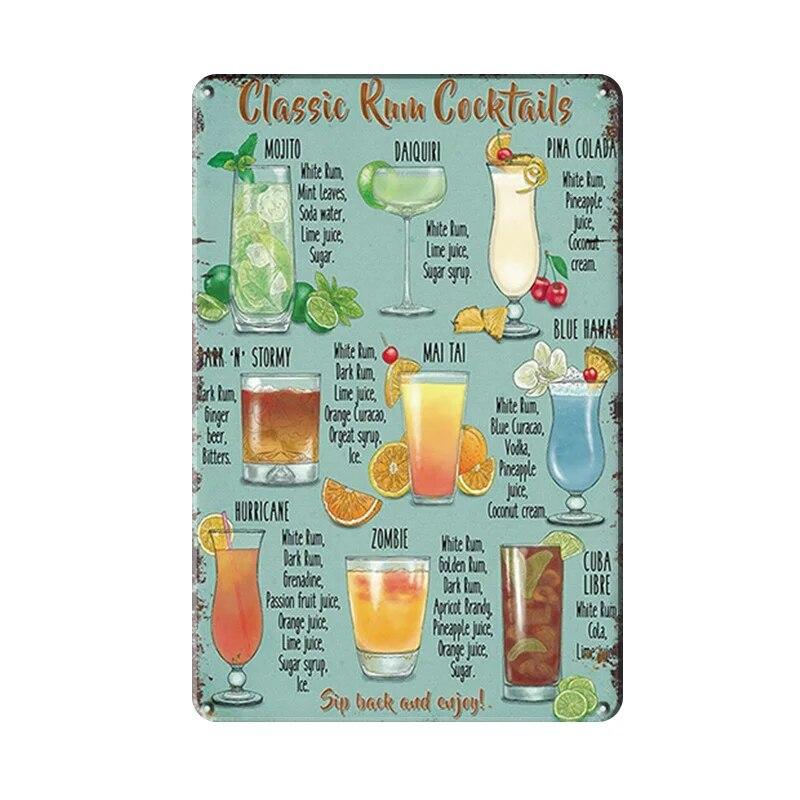 Винтажные постеры, жестяные вывески для коктейлей, металлическая доска, пивная ретро-тарелка, декоративная железная картина для бара, паба, человек, пещерное искусство, Настенный декор