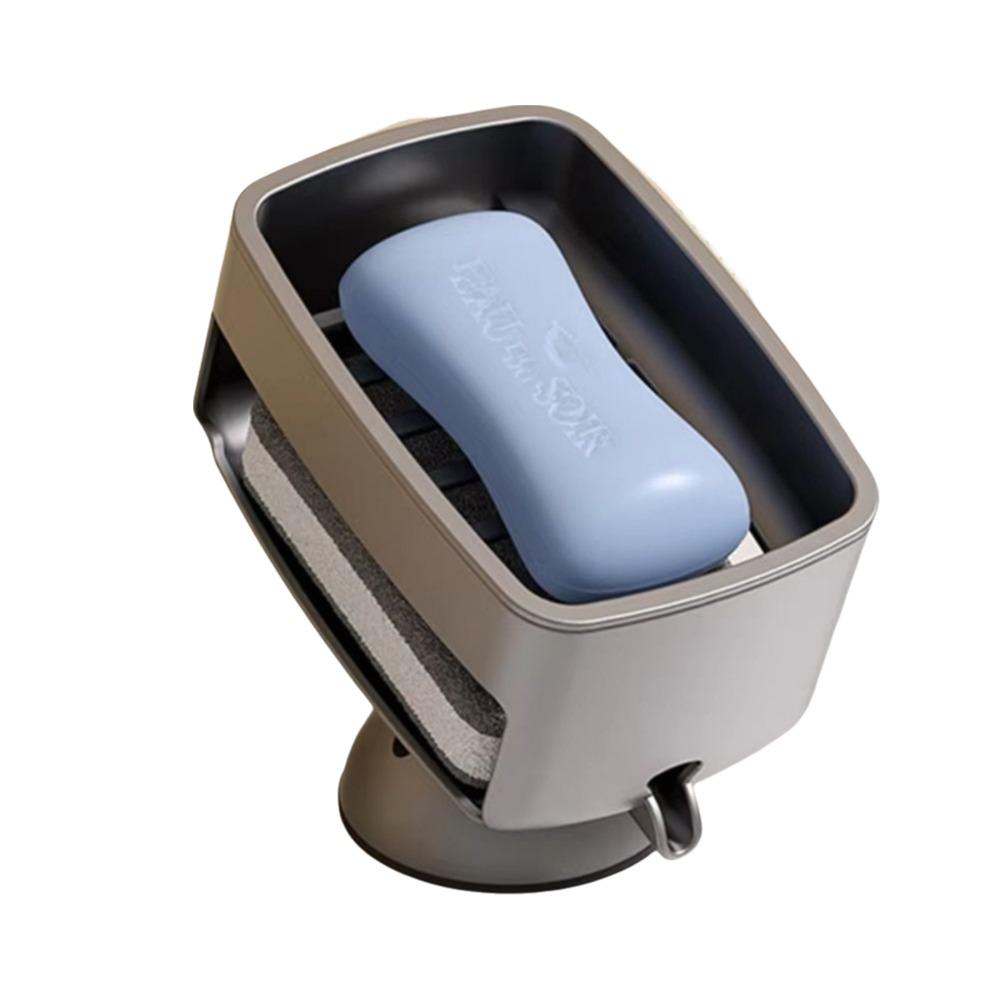 Самосливная портативная мыльница Портативный контейнер для мыла для ванной комнаты Мыльница на присоске Держатель для мыла Раковина