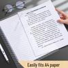 A4 Transparent Snap Button File Bag - Waterproof Test Paper Storage & Archive Folder for Students and Office Supplies