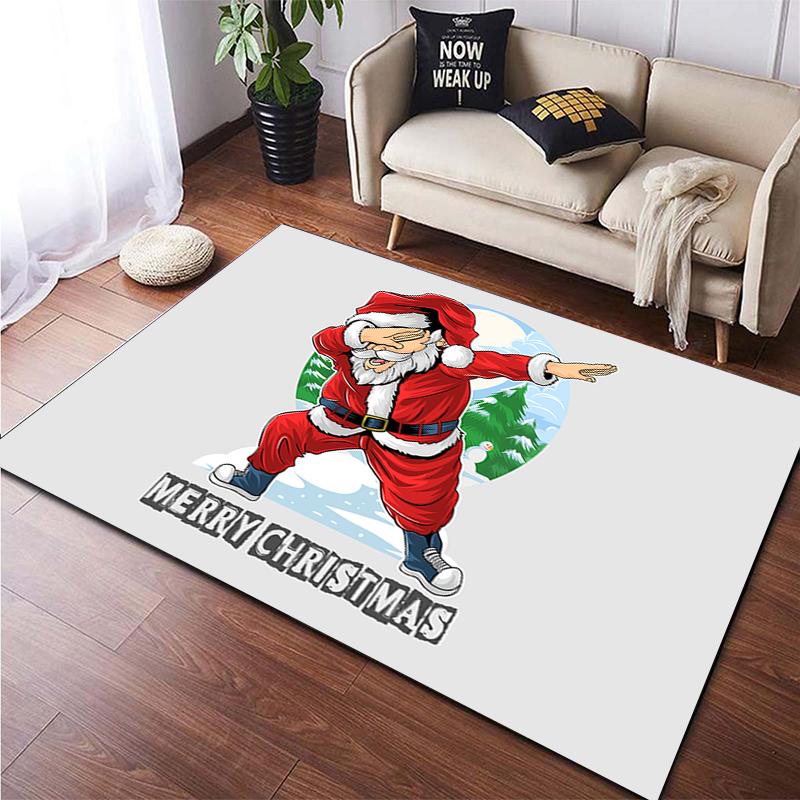 Рождественский большой ковер с HD-печатью, ковер для гостиной, спальни, украшение дивана, нескользящие коврики, дропшиппинг Alfombras