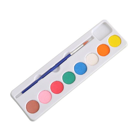 10 Pcs Boxed Watercolor Paints Set for Kids 8 Colors Watercolor Paints with