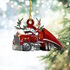 Yousheng Christmas Vehicle Ornament Acrylic Truck Tractor Airplane Christmas Tree Ornament for Holiday Party Decoration