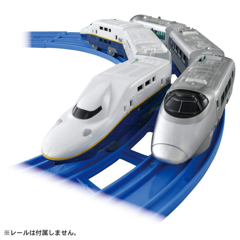 Takara Tomy Plarail Shinkansen YEAR 2022 400 Series Tsubasa E4 Series Max Connecting Set &