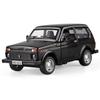 1/32 Scale Lada NIVA Diecast Car Model Toy, Pull Back Toy Vehicle with Sound and Light for Kids Toddler Boys Girls Gift Collection