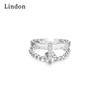 Классическое кольцо Lindon из медного сплава с цирконием, женские ювелирные изделия, свадебный подарок для вечеринки