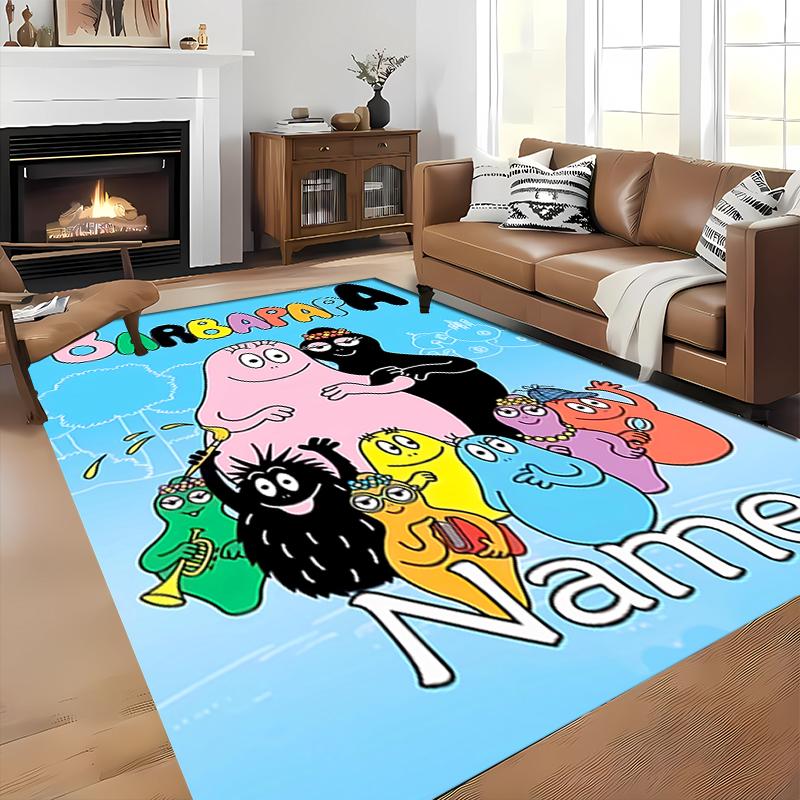 Custom personalization Barbapapa Area Rug - Perfect For Kitchen, Bathroom,Laundry Room Decor Large Size Available,Gift All Seasons