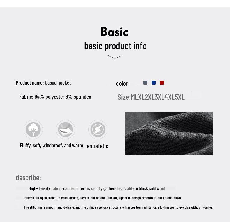 Мужская флисовая куртка из овечьей шерсти - Осень/Зима, на бархатной подкладке, толстая теплая верхняя одежда для мужчин среднего и пожилого возраста.