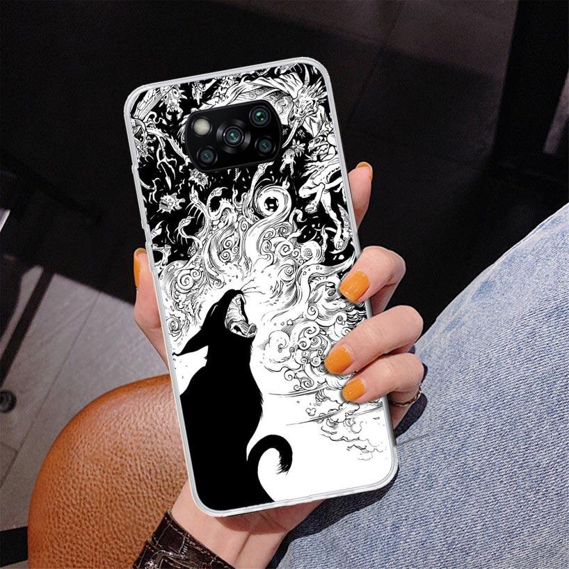 Witch And Cat Colorful Cute Phone Case For Xiaomi Poco X7 X6 X5 Pro F7 Ultra Redmi 15C 15 13C 13 12C 12 10 10A 10C 9 9A 9C 9T Co